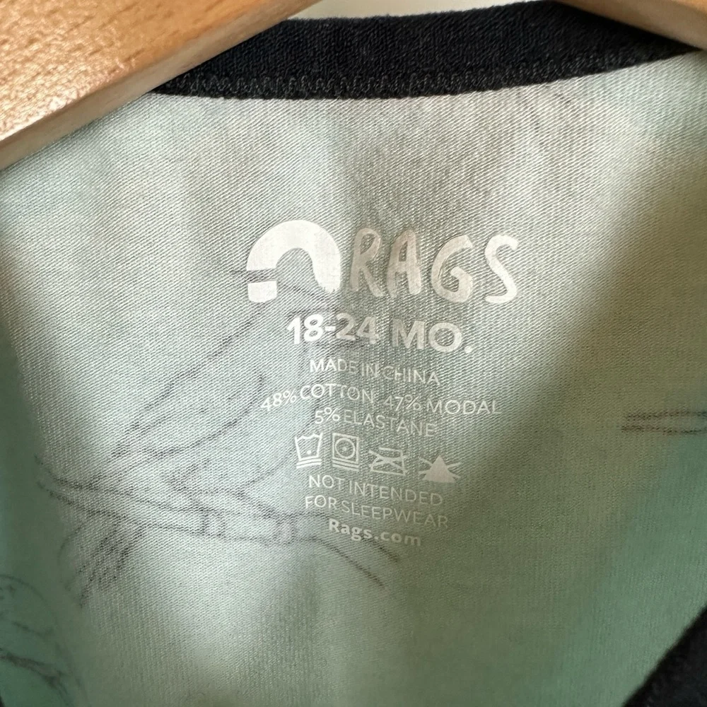 RAGS Birds Short Tank Capri Romper‎ Spring Birds Turquoise 18-24M